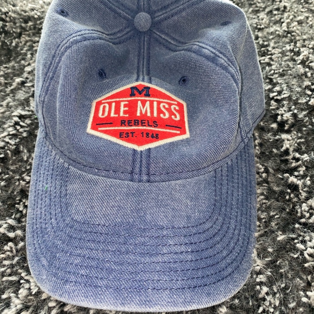 Washed denim hat